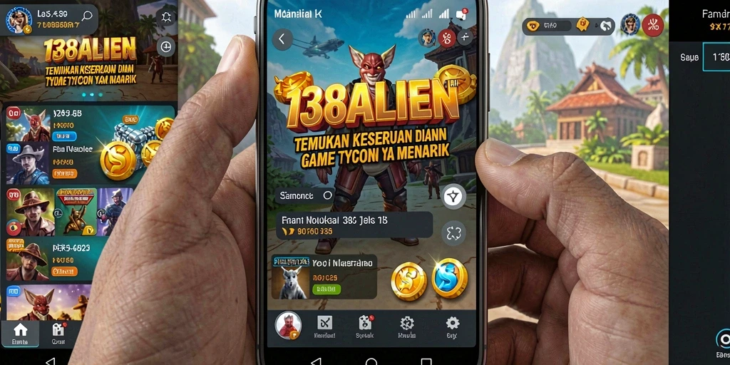 Screenshot utama 138ALIEN menampilkan antarmuka manajemen Tycoon yang menarik.