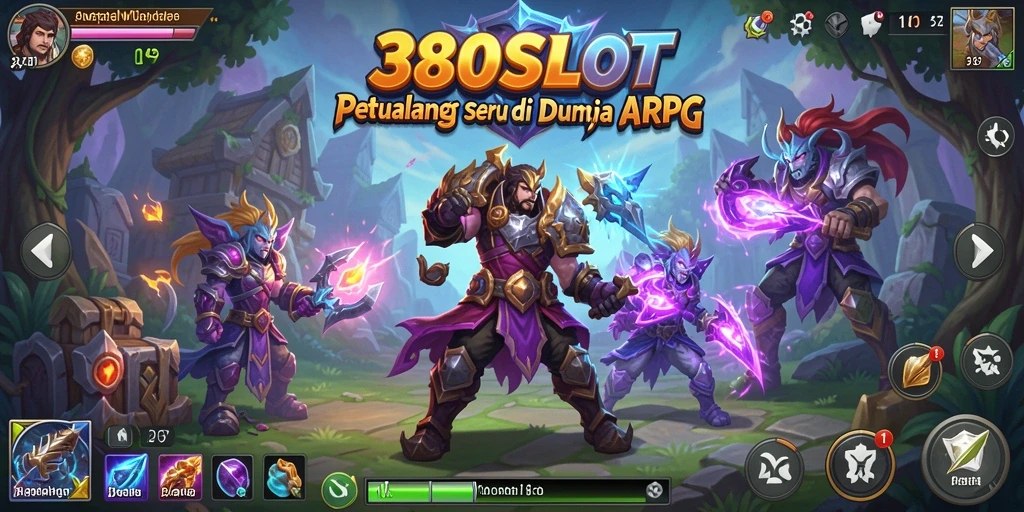 Screenshot gameplay 380SLOT yang menunjukkan pertarungan seru dalam dunia ARPG.