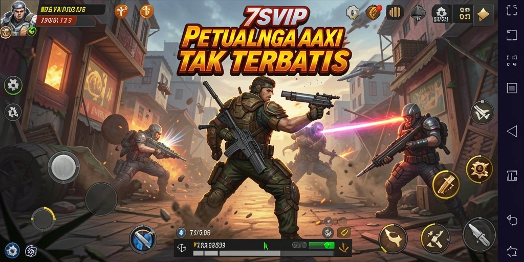 Tampilan gameplay Action yang seru di 7SVIP
