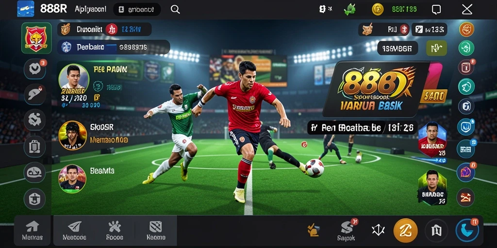 Tampilan menarik dari gameplay taruhan olahraga di 888R.