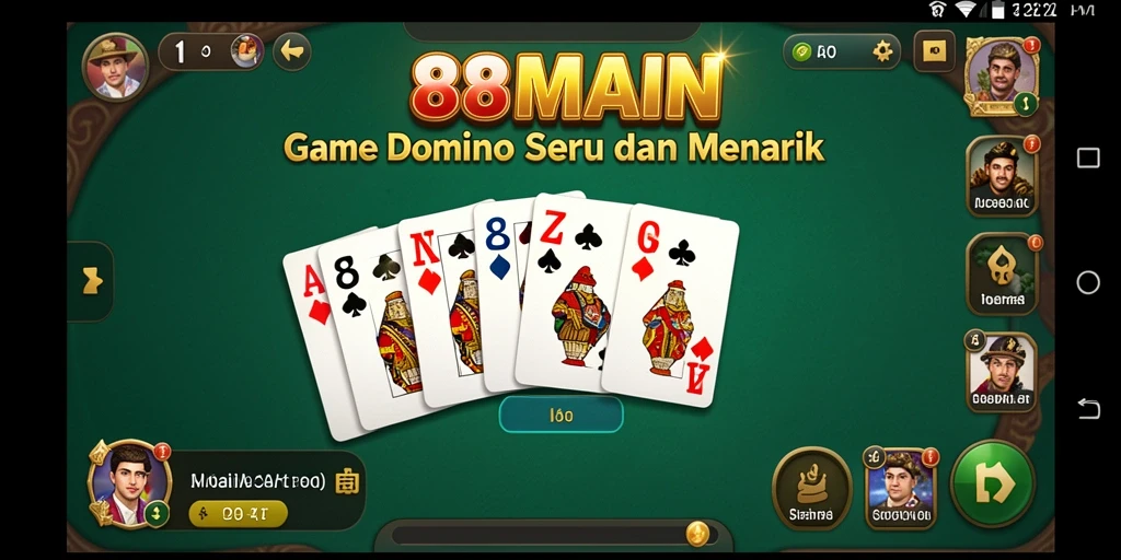 Tampilan gameplay seru dari game Domino 88MAIN.