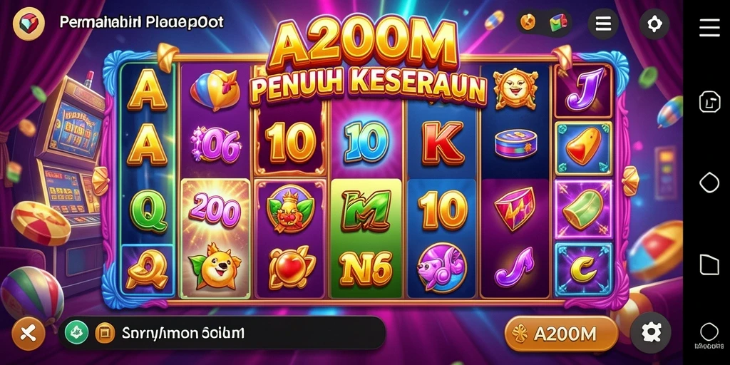 Tampilan gameplay A200M yang mengasyikkan dan interaktif.