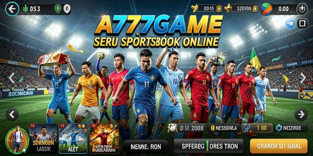 Tampilan gameplay Sportsbook A777GAME yang menarik dan interaktif.