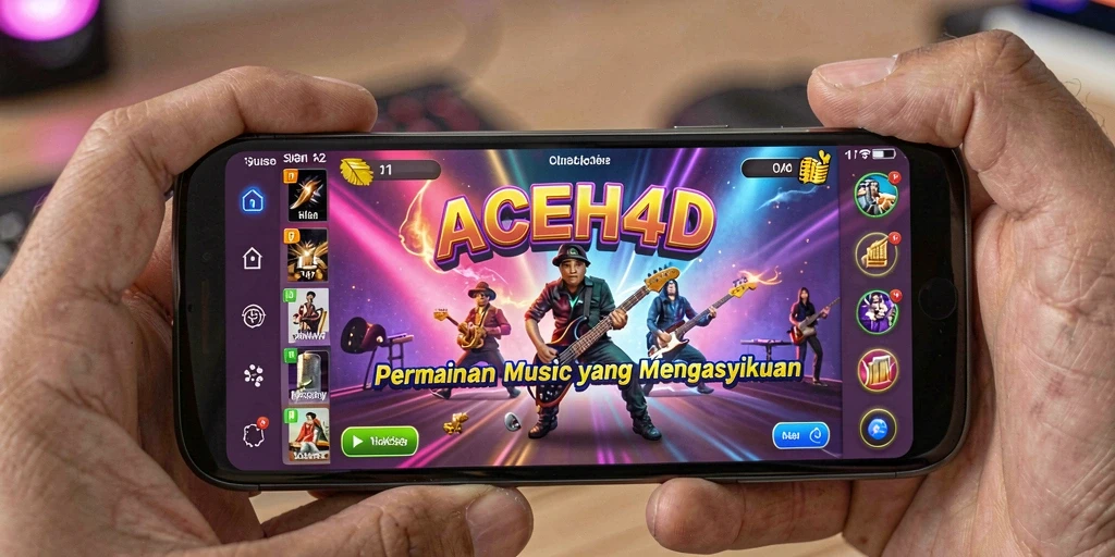 Screenshot ACEH4D menampilkan gameplay musik yang seru dan interaktif.