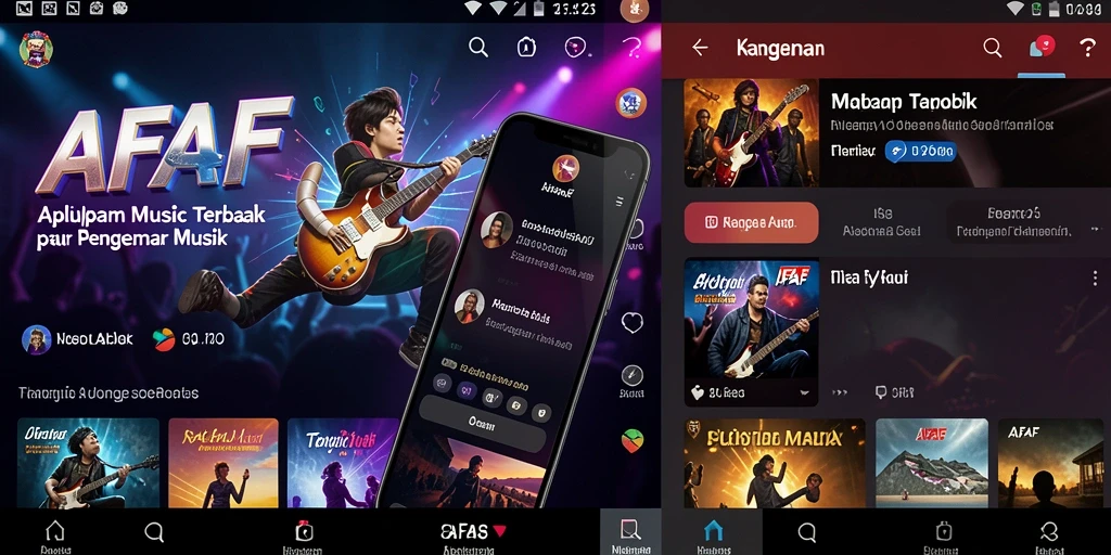 Tampilan gameplay AFAF yang seru dan interaktif saat bermain musik.