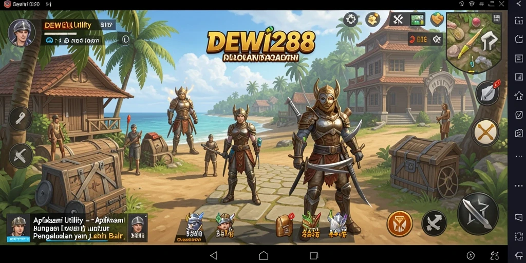 Tampilan utama DEWI288 yang intuitif dan fungsional.