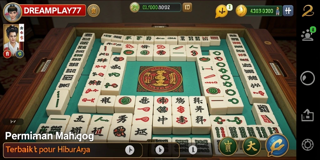 Menampilkan gameplay mendebarkan dari Mahjong di DREAMPLAY77.