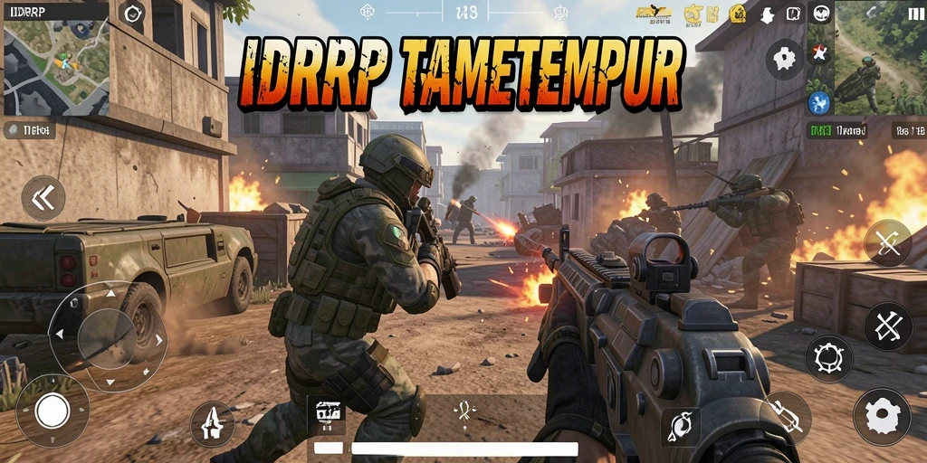 Screenshot gameplay IDRRP yang menunjukkan aksi tempur yang mendebarkan.