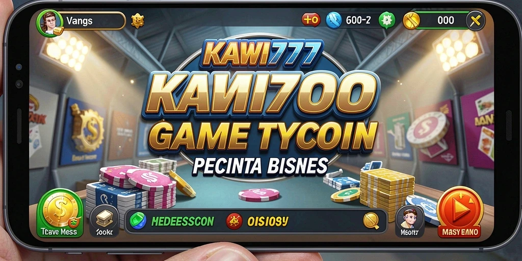 Screenshot gameplay KAWI777 menampilkan perkembangan bisnis yang dinamis.