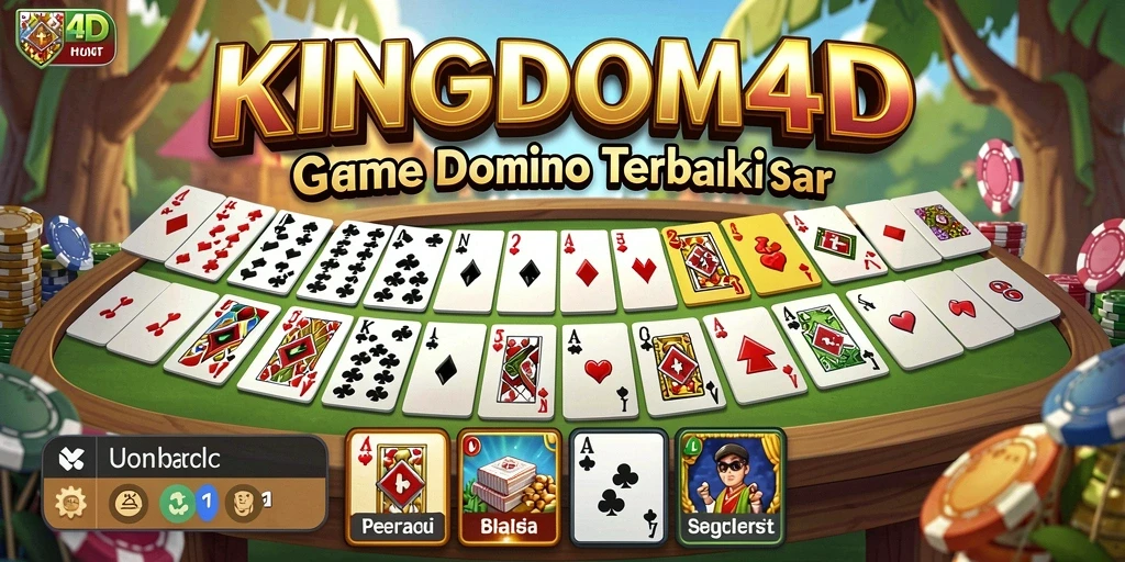 Tampilan gameplay menarik dari KINGDOM4D yang penuh aksi Domino.