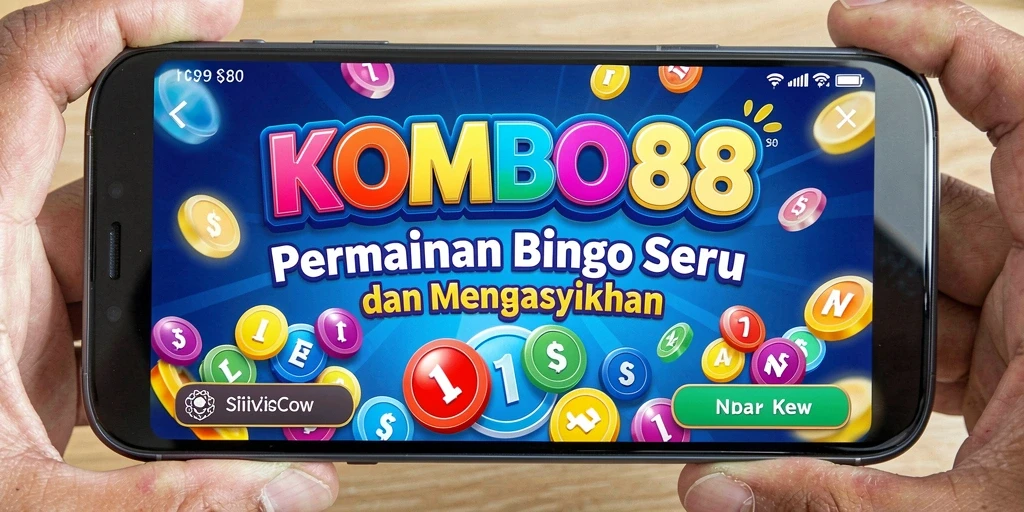 Screenshot utama KOMBO88 menunjukkan permainan Bingo yang seru dan interaktif.