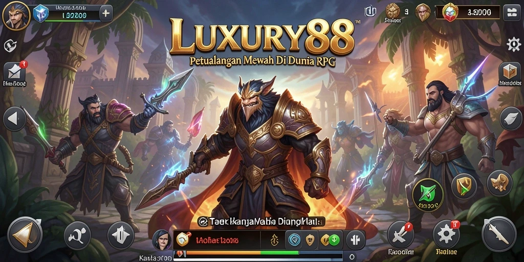 Tampilan gameplay RPG LUXURY88 yang mendebarkan dan penuh warna.
