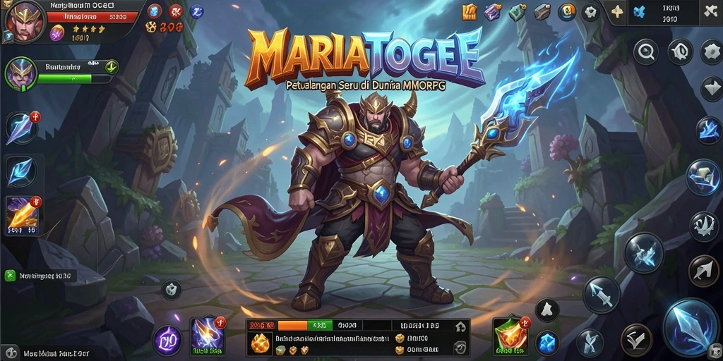 Tangkapan layar yang menunjukkan aksi menarik dalam gameplay MMORPG.