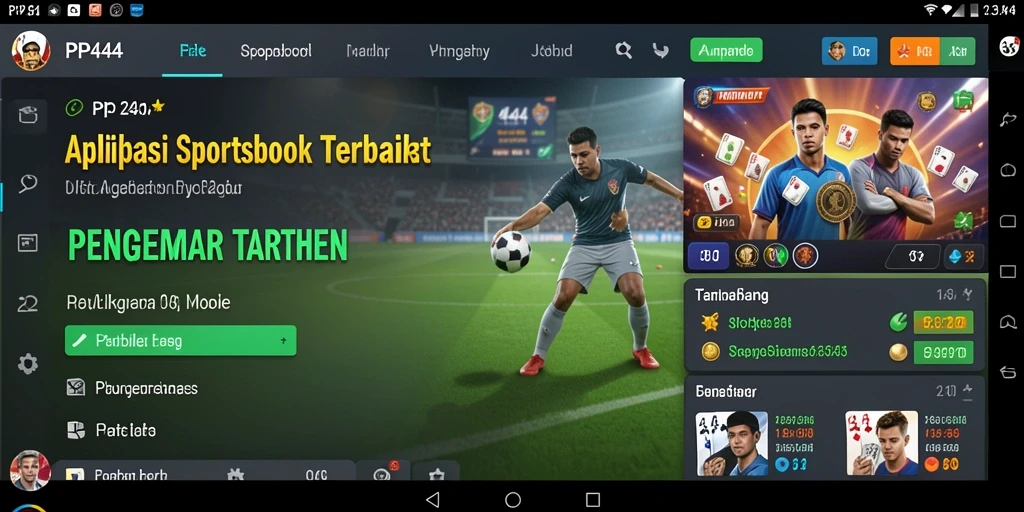 Tampilan gameplay PP444 yang menarik dalam taruhan olahraga.