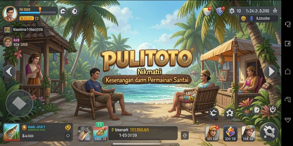 Tampilan gameplay PULITOTO yang ceria dan menarik.