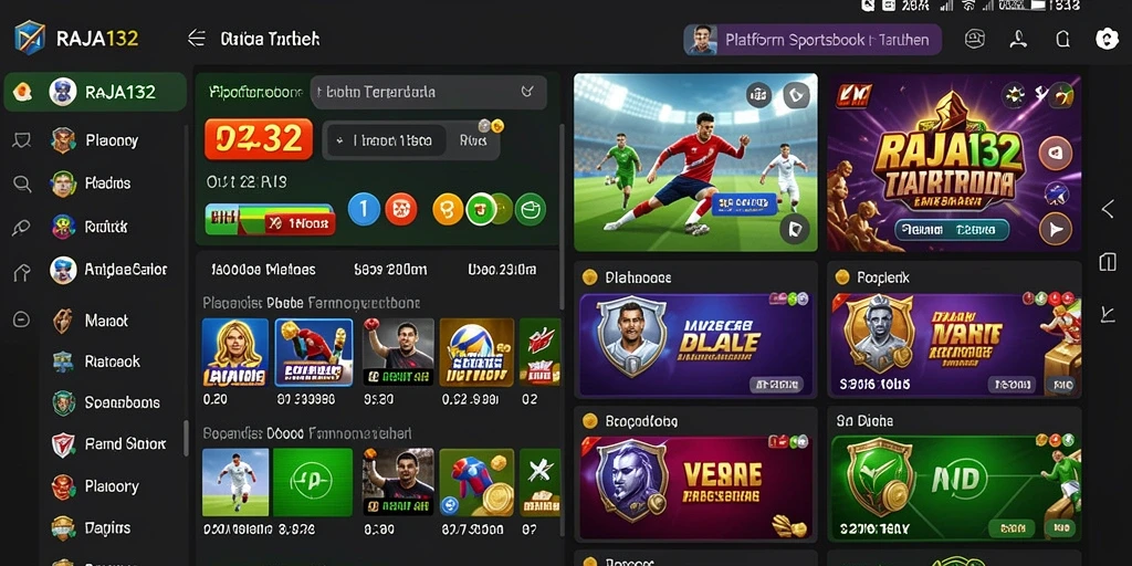 Tampilan gameplay menarik dari aplikasi Sportsbook RAJA132.