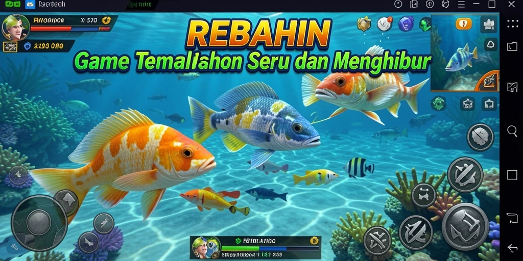 Tampilan seru gameplay Tembak Ikan di REBAHIN.