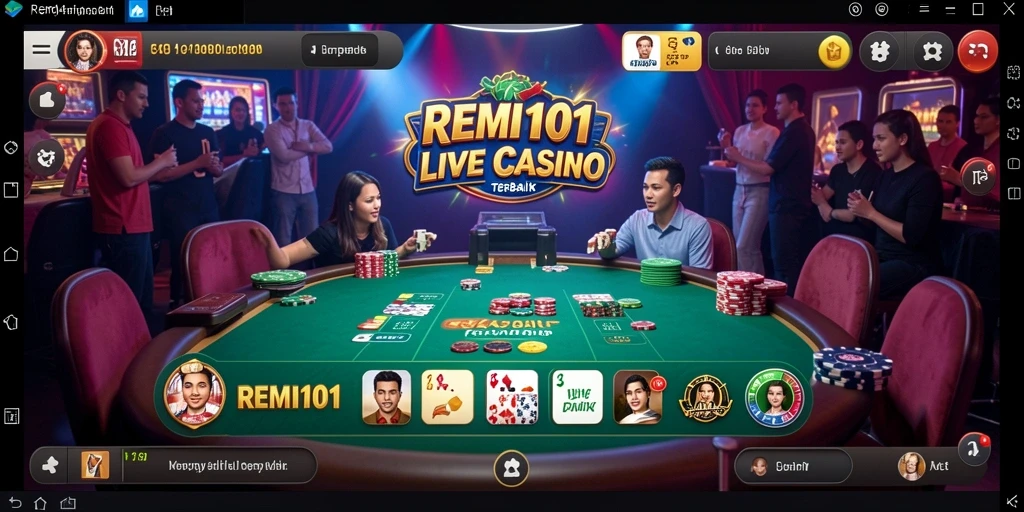 Tampilan menarik dan gameplay interaktif dari aplikasi Live Casino.