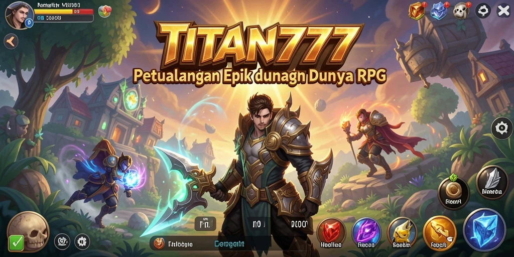 Tampilan menarik dari gameplay RPG di TITAN777 yang penuh aksi.