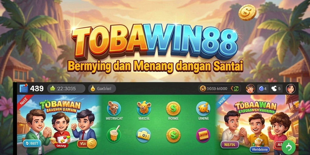 Tampilan gameplay TOBAWIN88 yang menawan dan sederhana.