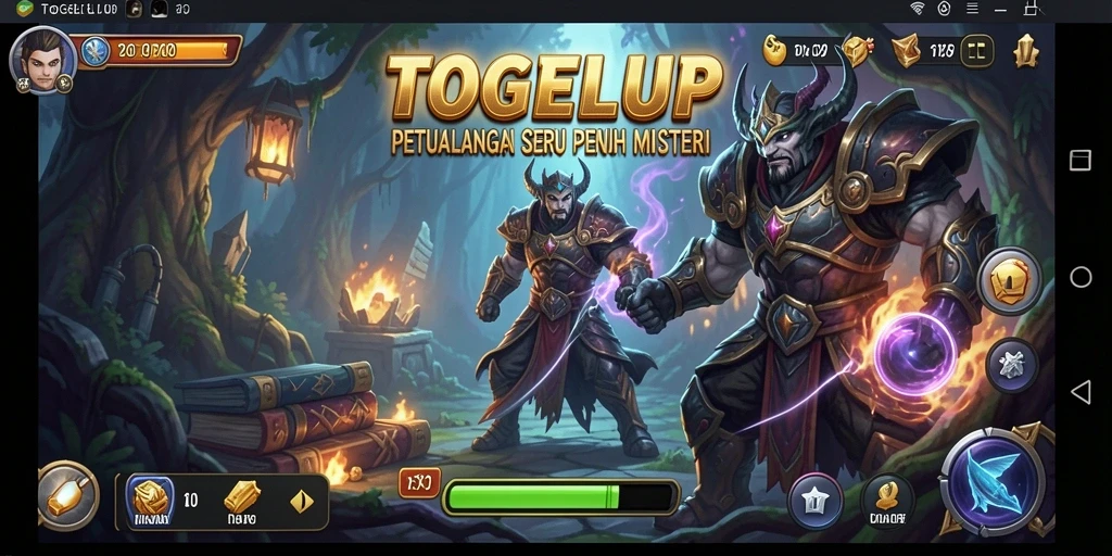 Tampilan gameplay TOGELUP yang menarik dan penuh aksi petualangan.